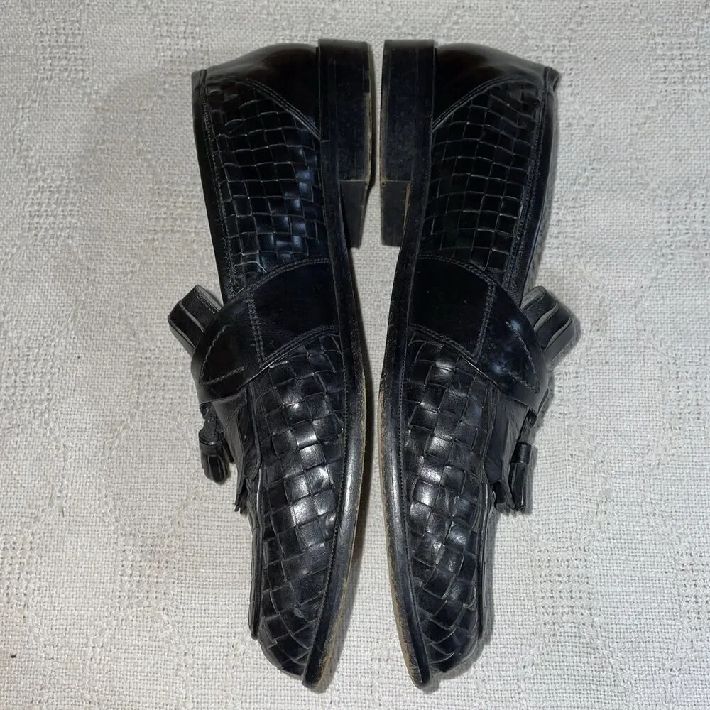 Johnston & Murphy Domani Men’s Dress Loafers Size 10.5 M Black Leather Business